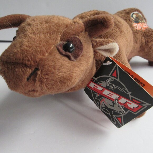 Troubador PBR Professional Rodeo Bull Riding Stuffed Plush Brown Bull 10" NWT - Picture 4 of 16